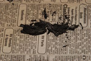 3 inch charred stem